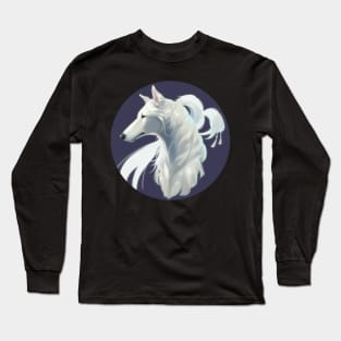 Elegant Borzoi Abstract Doggo Long Sleeve T-Shirt